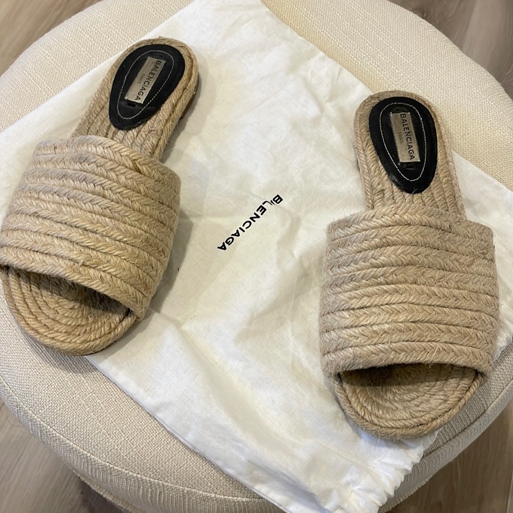 Balenciaga Woven Sandal